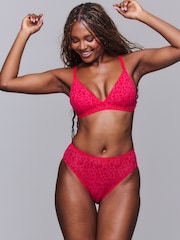 Lemonade Dolls Pink Pink Leopard Mesh Brief - Image 2 of 4