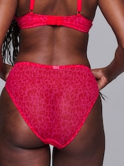 Lemonade Dolls Pink Pink Leopard Mesh Brief - Image 3 of 4