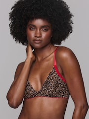 Lemonade Dolls Leopard Lace Printed Bralette - صورة 1 من 5