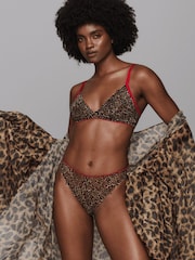 Lemonade Dolls Leopard Lace Printed Bralette - صورة 2 من 5