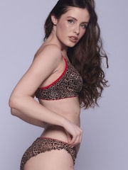 Lemonade Dolls Leopard Lace Printed Bralette - صورة 4 من 5