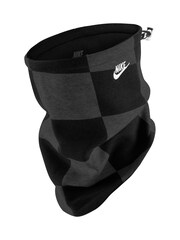 Nike Black Club Fleece Reversible Check Neck Warmer Scarf - Image 1 of 1