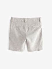 Stone Linen Blend Chino Shorts (3-16yrs) - Image 2 of 3