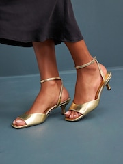 Gold Forever Comfort® Low Heeled Sandals - Image 1 of 10