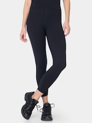 Sweaty Betty Black Ultimate Train Perforated Split Back T-Shirt - Image 1 of 6