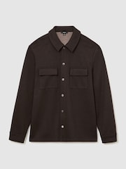 Reiss Dark Brown Stellan Regular Fit Shirt - Image 2 of 8