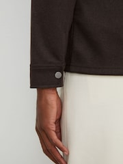 Reiss Dark Brown Stellan Regular Fit Shirt - Image 4 of 8