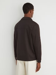 Reiss Dark Brown Stellan Regular Fit Shirt - Image 7 of 8
