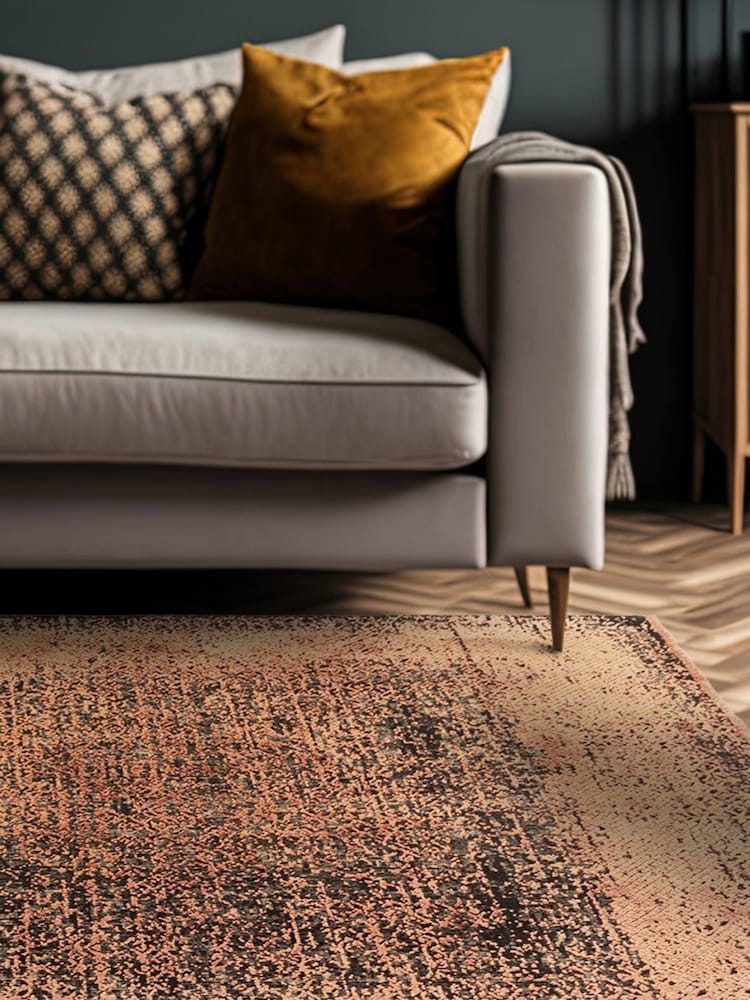 Asiatic Rugs Orange Elodie Rug - Image 1 of 4