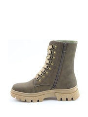 Heavenly Feet Ladies Green Vegan Friendly Mid Boots - Image 3 of 4