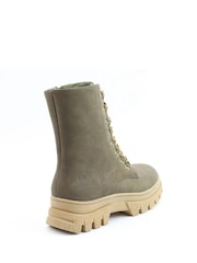 Heavenly Feet Ladies Green Vegan Friendly Mid Boots - Image 4 of 4
