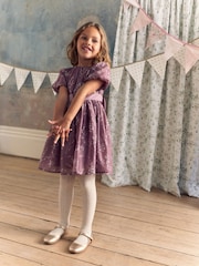 Laura Ashley Pink Printed Organza Prom Dress - Image 2 of 12