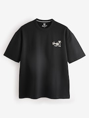 Black Stone Relaxed Fit Back Print Graphic T-Shirt - Image 5 of 8