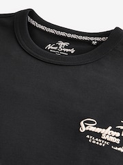 Black Stone Relaxed Fit Back Print Graphic T-Shirt - Image 7 of 8