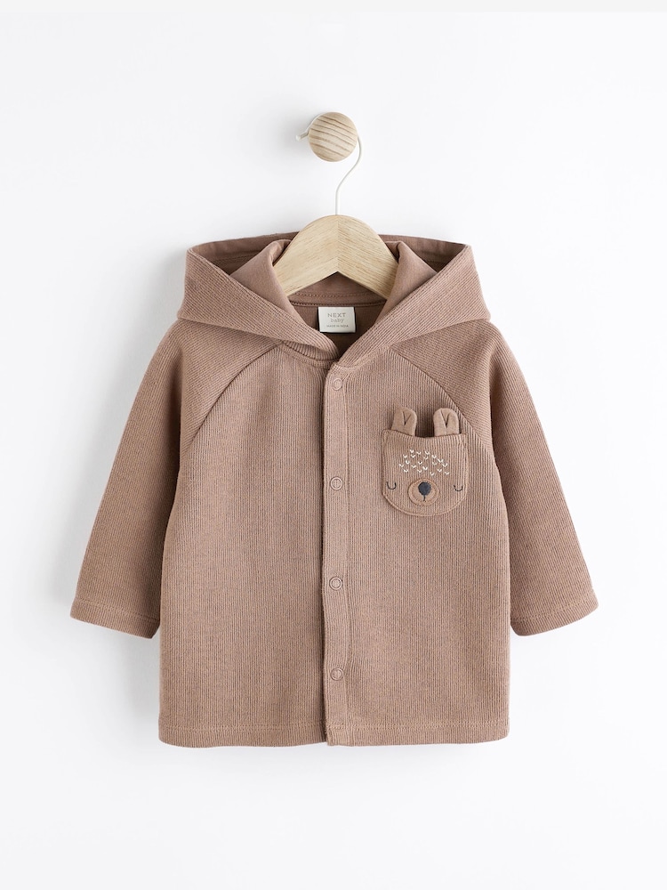 Brown Bear Cosy Baby Jersey Jacket (0mths-2yrs) - Image 1 of 7