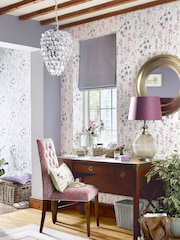 Laura Ashley Pale Purple Wild Meadow A4 Wallpaper Sample - Image 1 of 2