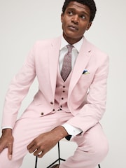 Pink Regular Fit Motionflex Stretch Suit Jacket - Image 1 of 10