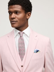 Pink Regular Fit Motionflex Stretch Suit Jacket - Image 4 of 10