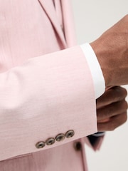 Pink Regular Fit Motionflex Stretch Suit Jacket - Image 5 of 10