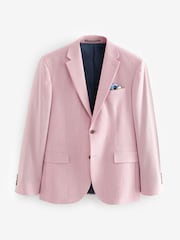 Pink Regular Fit Motionflex Stretch Suit Jacket - Image 6 of 10