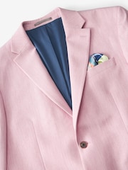 Pink Regular Fit Motionflex Stretch Suit Jacket - Image 8 of 10