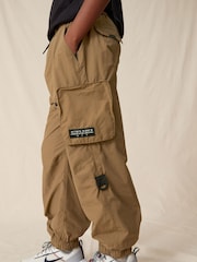 Tan Brown Lined Parachute Cargo Trousers (3-16yrs) - Image 1 of 6