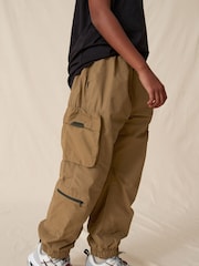 Tan Brown Lined Parachute Cargo Trousers (3-16yrs) - Image 2 of 6