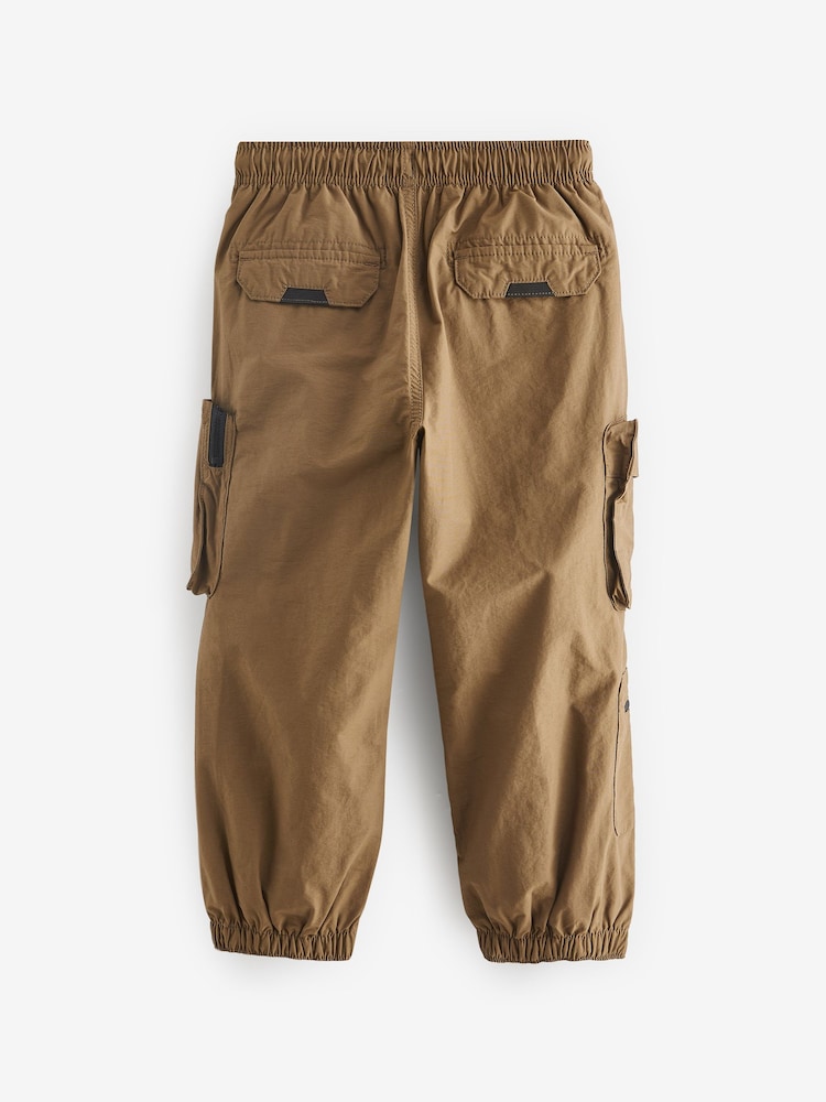 Tan Brown Lined Parachute Cargo Trousers (3-16yrs) - Image 6 of 6