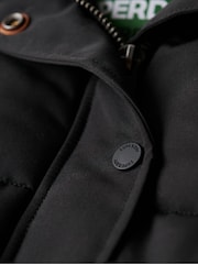 Superdry Black Everest Hooded Puffer Gilet - Image 9 of 10