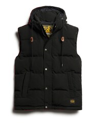 črna - puhast brezrokavnik s kapuco Superdry Everest - Slika 5 iz 7