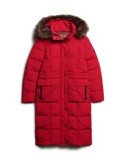 Superdry Red Everest Longline Puffer Coat - Image 4 of 6