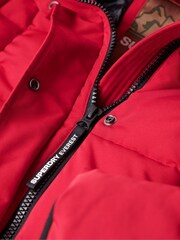 Superdry Red Everest Longline Puffer Coat - Image 6 of 6