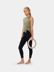 Sweaty Betty Green Soft Flow Studio Longline Tank Top - Image 3 of 6