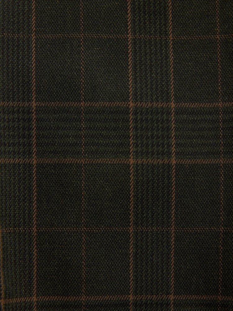 Green Slim Slim Fit Trimmed Check Suit Trousers - Image 9 of 9