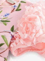 Baker by Ted Baker Floral Ruffle Sleeve Scuba Dress - Image 8 of 9
