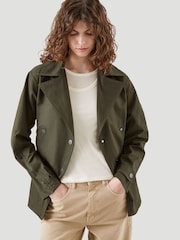 Kaldtvaer Green Kristian Short Trench Coat - Image 3 of 6
