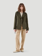 Kaldtvaer Green Kristian Short Trench Coat - Image 4 of 6