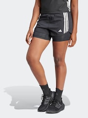 adidas Black 3 Strip 2-in-1 Shorts - Image 12 of 15