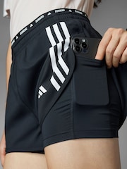 adidas Black 3 Strip 2-in-1 Shorts - Image 6 of 15