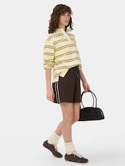 Sweaty Betty Brown Explorer 5.5 Side Stripe Shorts - Image 1 of 6