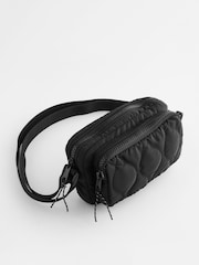 Black Quilted Cross-Body Bag - Image 4 of 7