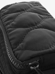 Black Quilted Cross-Body Bag - Image 7 of 7
