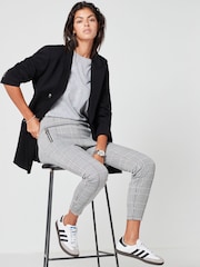 Monochrome Ponte Zip Detail Leggings - Image 2 of 7