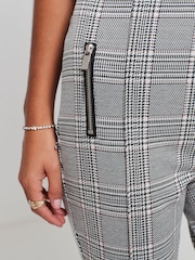 Monochrome Ponte Zip Detail Leggings - Image 5 of 7