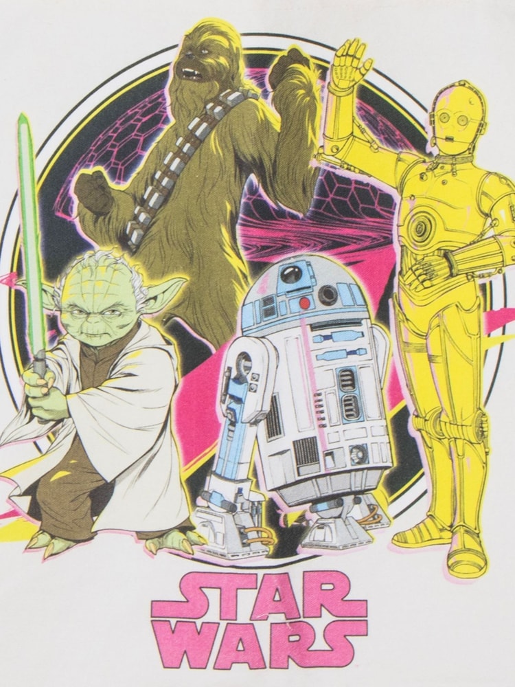 Peers Hardy Cream Star Wars Canvas Shopping Tote Bag for Travel, Everyday Wear and School - Image 2 of 2 Peers Hardy Cream Star Wars Canvas Shopping Tote Bag for Travel, Everyday Wear and School - Image 2 of 2