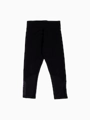 Pineapple Black Mesh Panel Crop Leggings - Image 6 of 6