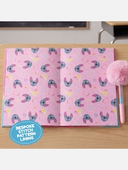 Peers Hardy Pink Lilo & Stitch Notebook And Fluffy Ink Pen Set - Image 6 of 8