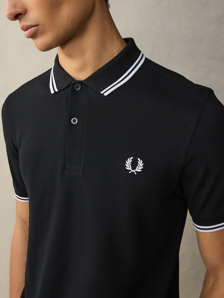 Fred Perry Twin Tipped Polo Shirt - Image 4 of 9