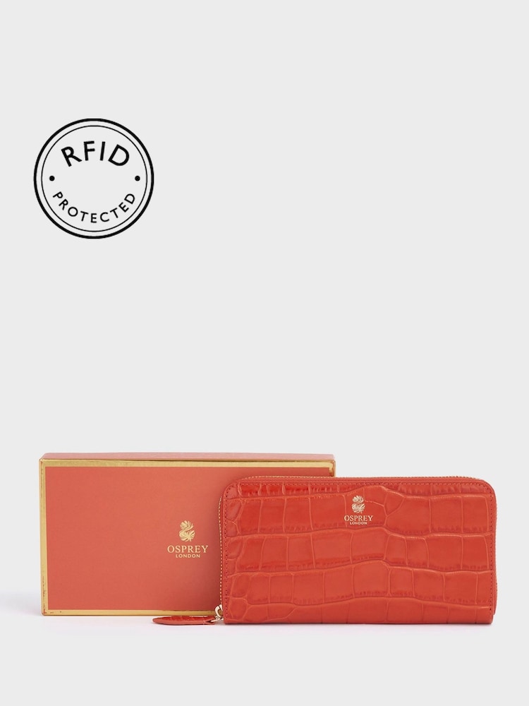 OSPREY LONDON Wentworth Italian Leather Large Zip Purse - Image 1 of 5