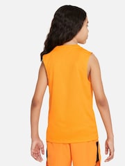 Nike Orange Dri-FIT Multi Sleeveless Training Vest Top - Image 2 of 4